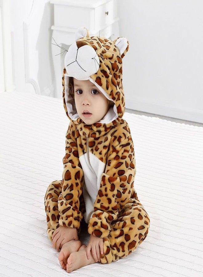CuteOn Toddler Halloween Costume Onesie Cosplay Romper Christmas Infants Baby Costume Leopard 2-3 Years - Image 5